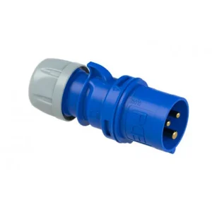 ENCHUFE MACHO VOLANTE  220V 16A 2P+T IP44 /IP67