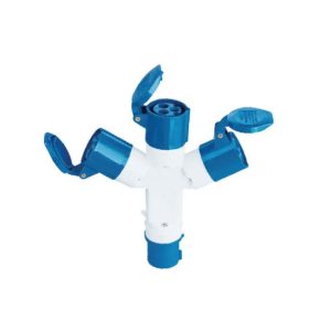 ADAPTADOR INDUSTRIAL MULTIPLE 3 SALIDAS 16A 2P+T 220V IP44/IP67